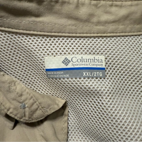 Men's Columbia Tan Lightweight Shirt Jacket - Picture 4 of 7